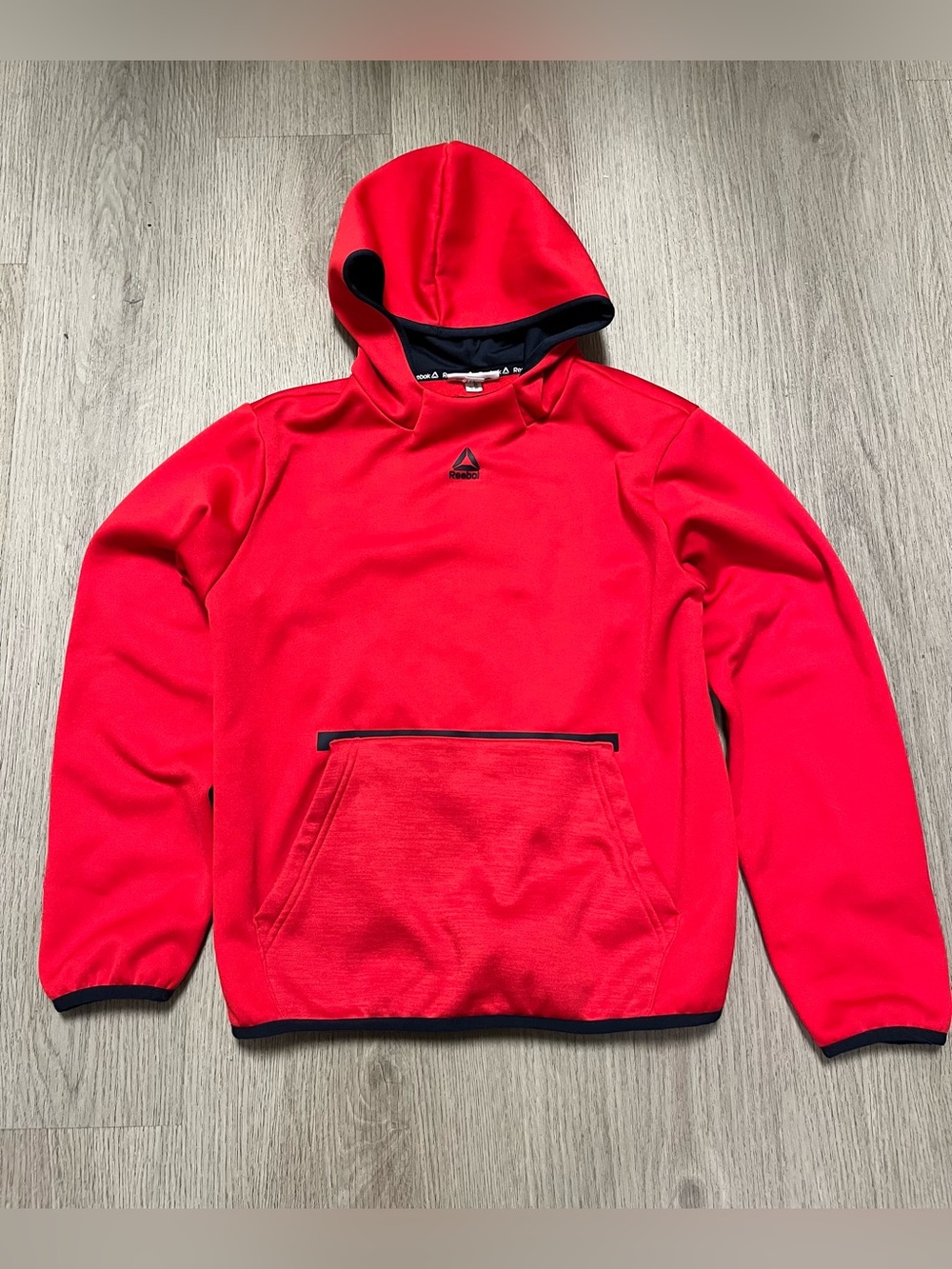 Reebok Red Kids Hoodie with Black Trim Size Small 6/7